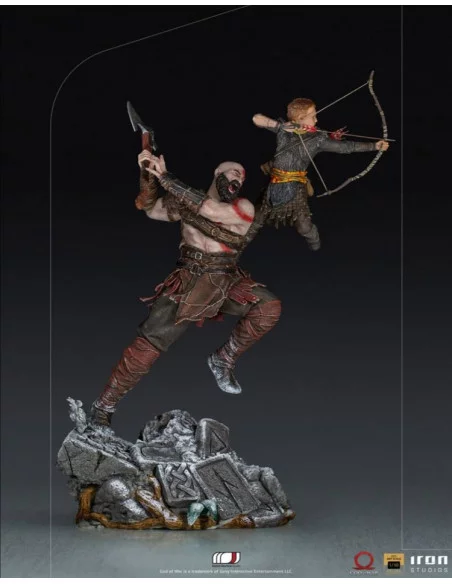 es::God of War Estatua 1/10 BDS Art Scale Kratos & Atreus 34 cm