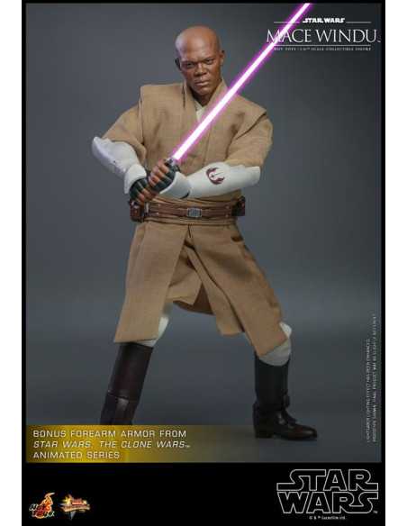 es::Star Wars Episode II Figura 1/6 Mace Windu Hot Toys 32 cm