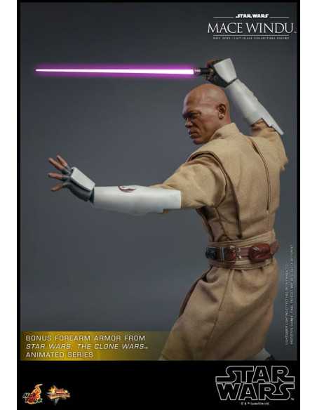 es::Star Wars Episode II Figura 1/6 Mace Windu Hot Toys 32 cm