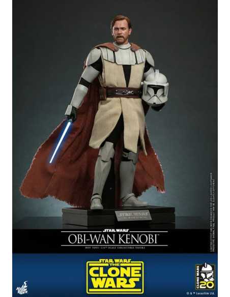 es::Star Wars The Clone Wars Figura 1/6 Obi-Wan Kenobi Hot Toys 31 cm