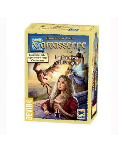 es::Carcassonne: La Princesa y el Dragón - Ampliación Juego de mesa