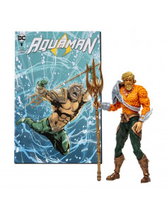 es::DC Page Punchers Figura & Cómic Aquaman 18 cm