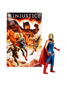 es::DC Page Punchers Gaming Figura & Cómic Supergirl (Injustice 2) 18 cm