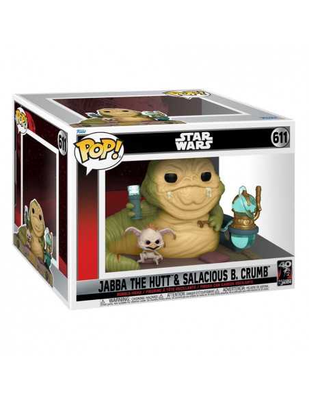 es::Star Wars Return of the Jedi 40th Anniversary Funko POP! Jabba w/Salacious 9 cm