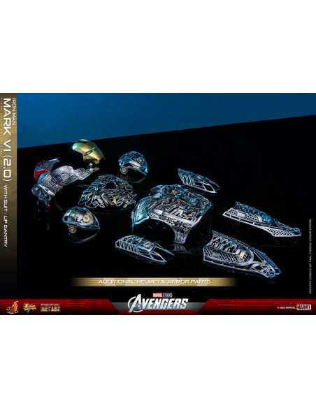 es::Marvel's The Avengers Figura 1/6 Iron Man Mark VI (2.0) with Suit-Up Gantry Hot Toys 32 cm