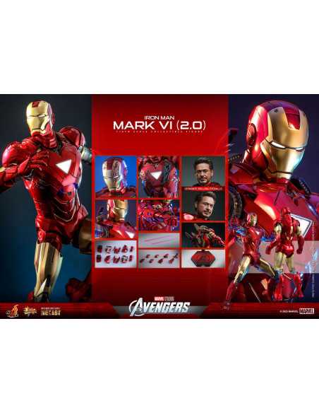 es::Marvel's The Avengers Figura 1/6 Iron Man Mark VI (2.0) Hot Toys 32 cm