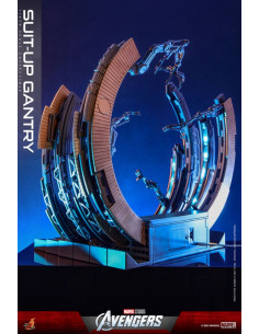 es::Marvel's The AvengersSet Accesorios Accessories Collection Series Iron Man Suit-Up Gantry Hot Toys 2