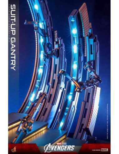 es::Marvel's The AvengersSet Accesorios Accessories Collection Series Iron Man Suit-Up Gantry Hot Toys