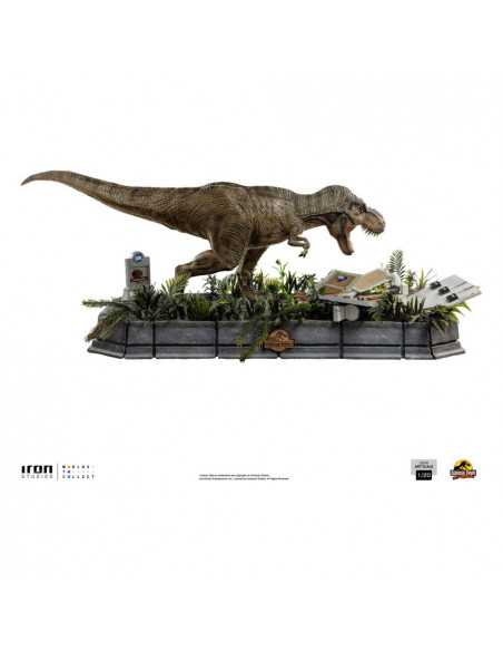 es::Jurassic Park Estatua 1/20 Demi Art Scale T-Rex attacks Donald Gennaro 30 cm