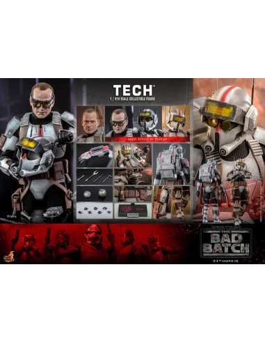 es::Star Wars: The bad Batch Figura 1/6 Tech Hot Toys 31 cm