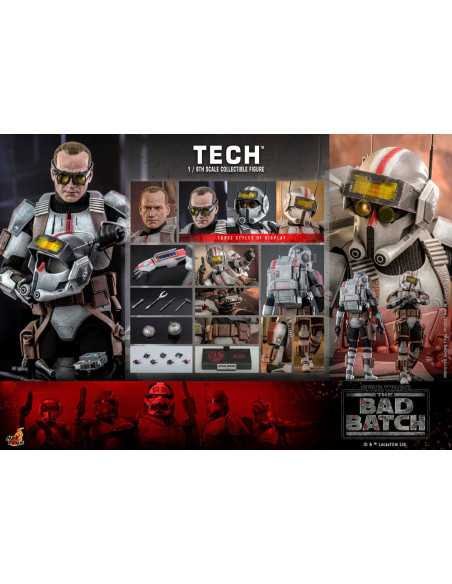 es::Star Wars: The bad Batch Figura 1/6 Tech Hot Toys 31 cm