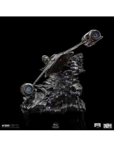 es::The Book of Boba Fett Estatua 1/20 Demi Art Scale Mando's N-1 Starfighter 60 cm