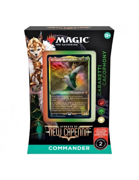 es::Magic the Gathering Streets of New Capenna Cabaret Cacophony Mazo de Commander en inglés
