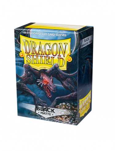 es::Dragon Shield Fundas Standard Matte Negro (100)