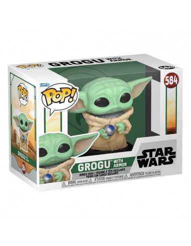 es::Star Wars The Book of Boba Fett Funko POP! Grogu w/armor 9 cm