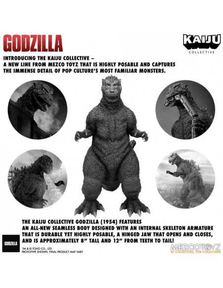 es::Godzilla (1954) Figura Kaiju Collective Godzilla - Black & White Edition 20 cm