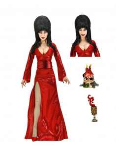 es::Elvira, Mistress of the Dark Figura Clothed Red, Fright, and Boo 20 cm 2