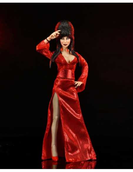 es::Elvira, Mistress of the Dark Figura Clothed Red, Fright, and Boo 20 cm