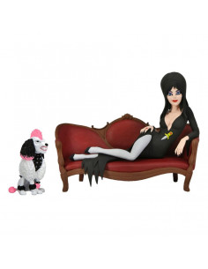 es::Toony Terrors Figura Elvira on Couch 15 cm