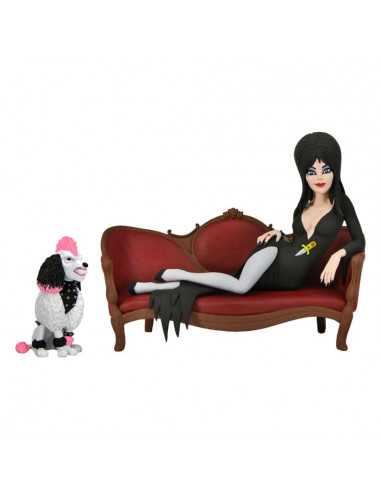 es::Toony Terrors Figura Elvira on Couch 15 cm