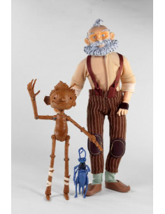 es::Pinocchio Pack de 3 Figuras Geppeto, Pinocchio y Cricket 20 cm