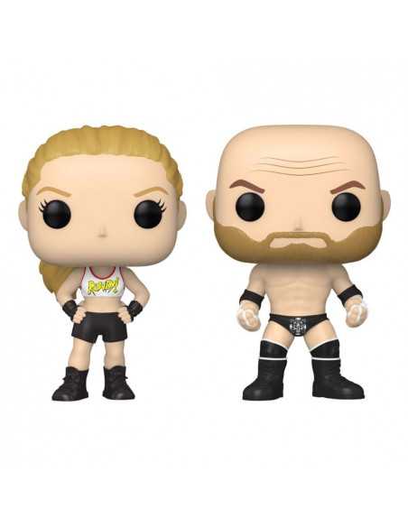 es::WWE Pack de 2 Funko POP Figuras Rousey/Triple H 9 cm