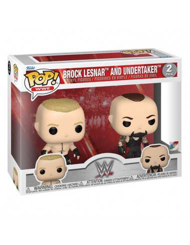 es::WWE Pack de 2 Funko POP Figuras Lesnar/Undertaker 9 cm