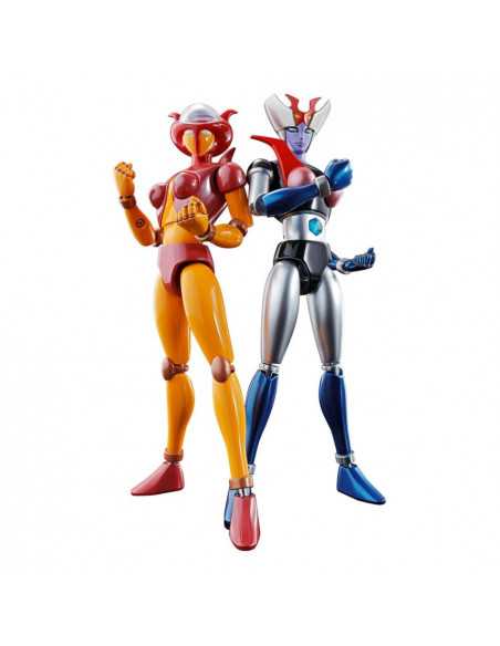 es::Mazinger Z Figuras Diecast Soul of Chogokin GX-08R Aphrodai A vs GX-09R Minerva X 16 cm