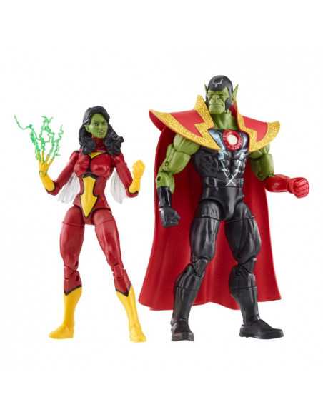 es::Marvel Legends Series Pack de 2 Figuras Skrull Queen & Super-Skrull 15 cm