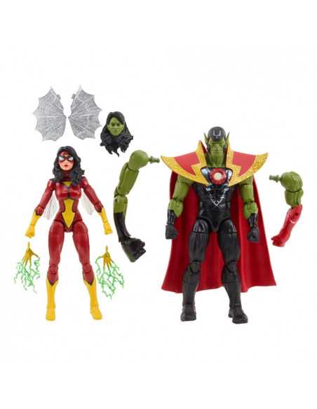 es::Marvel Legends Series Pack de 2 Figuras Skrull Queen & Super-Skrull 15 cm