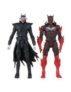 es::DC Page Punchers Figuras & Cómic Batman Who Laughs & Red Death (Dark Nights Metal 1) 8 cm