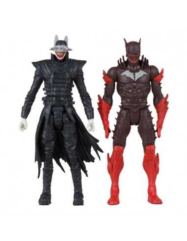 es::DC Page Punchers Figuras & Cómic Batman Who Laughs & Red Death (Dark Nights Metal 1) 8 cm