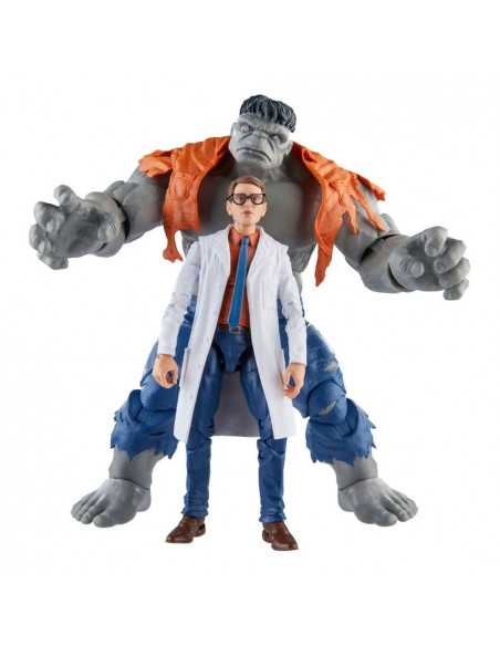 es::Marvel Legends Series Pack de 2 Figuras Gray Hulk & Dr. Bruce 15 cm