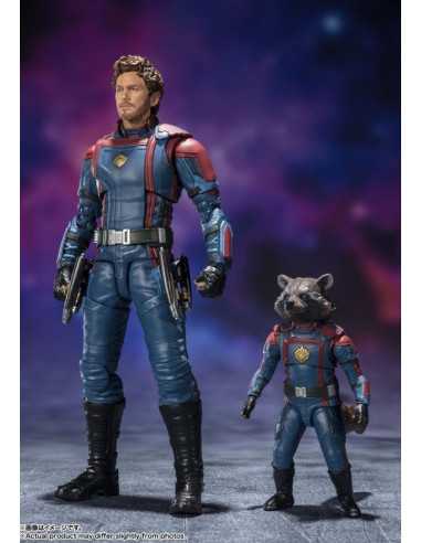es::Guardianes de la Galaxia Vol. 3 Figuras S.H. Figuarts Star Lord & Rocket Raccoon 15 cm & 6 cm