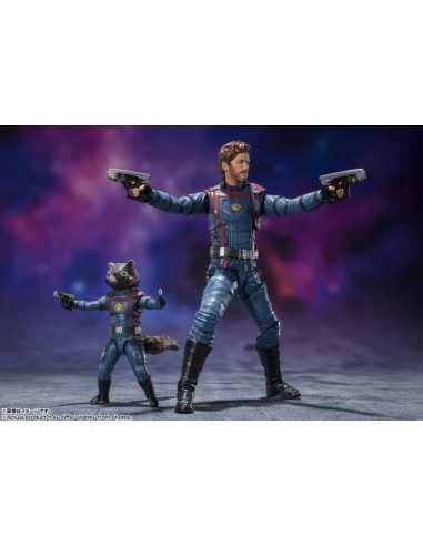 es::Guardianes de la Galaxia Vol. 3 Figuras S.H. Figuarts Star Lord & Rocket Raccoon 15 cm & 6 cm