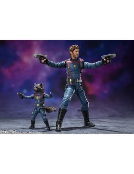 es::Guardianes de la Galaxia Vol. 3 Figuras S.H. Figuarts Star Lord & Rocket Raccoon 15 cm & 6 cm