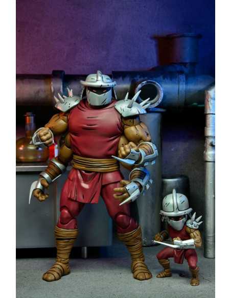 es::Tortugas Ninja (Mirage Comics) Figura Shredder Clone & Mini Shredder (Deluxe) 18 cm