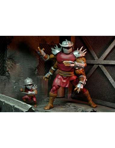 es::Tortugas Ninja (Mirage Comics) Figura Shredder Clone & Mini Shredder (Deluxe) 18 cm