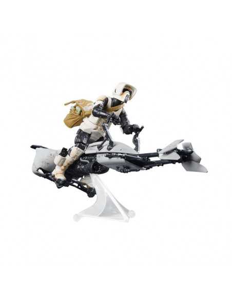 es::Star Wars The Mandalorian Vintage Collection Figura Speeder Bike Scout Trooper & Grogu 10 cm