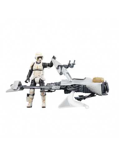 es::Star Wars The Mandalorian Vintage Collection Figura Speeder Bike Scout Trooper & Grogu 10 cm