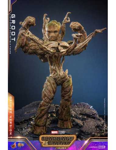 es::Guardianes de la Galaxia Vol. 3 Figura 1/6 Groot (Deluxe Version) Hot Toys 32 cm