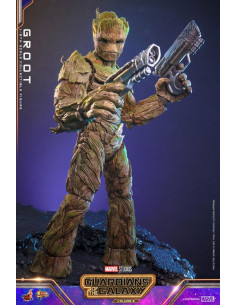 es::Guardianes de la Galaxia Vol. 3 Figura 1/6 Groot Hot Toys 32 cm