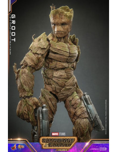 es::Guardianes de la Galaxia Vol. 3 Figura 1/6 Groot Hot Toys 32 cm 2