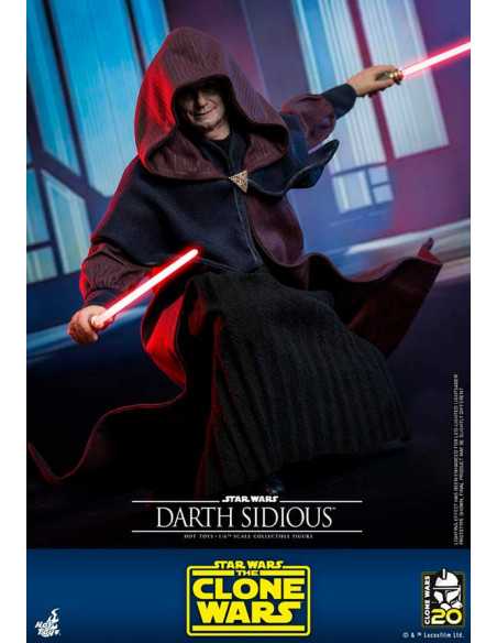 es::Star Wars: The Clone Wars Figura 1/6 Darth Sidious Hot Toys