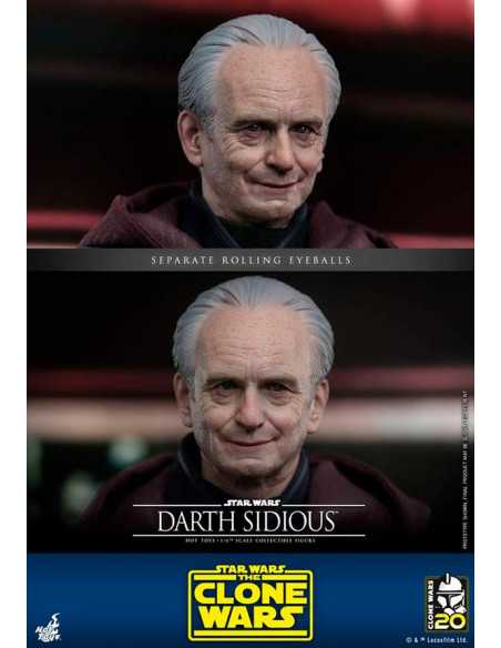 es::Star Wars: The Clone Wars Figura 1/6 Darth Sidious Hot Toys