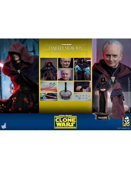 es::Star Wars: The Clone Wars Figura 1/6 Darth Sidious Hot Toys