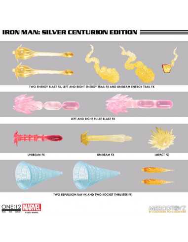 es::Marvel Figura 1/12 Iron Man (Silver Centurion Edition) One:12 Collective 16 cm