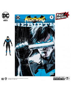 es::DC Page Punchers Figura & Cómic Nightwing (DC Rebirth) 8 cm