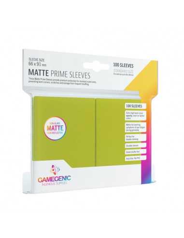 es::Pack Matte Prime Sleeves Lime (100 fundas)