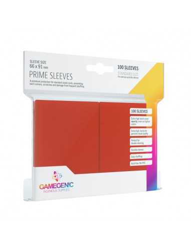 es::Pack Prime Sleeves Red (100 fundas)